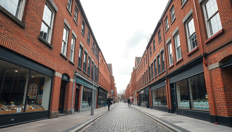 Newport pedestrian street during the day, overcast sky.