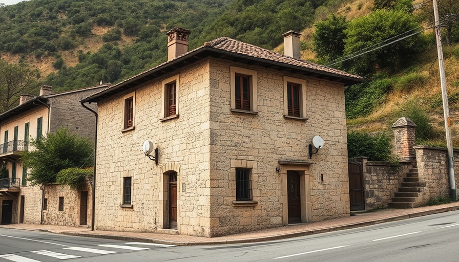 Historic stone building related to Brockweir maritime history.