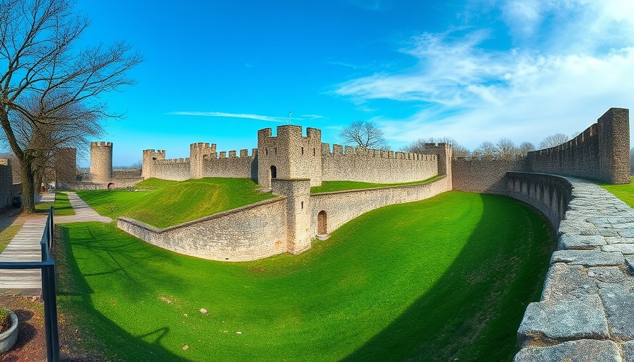 Chepstow Town Council Community Support surrounds historic castle.
