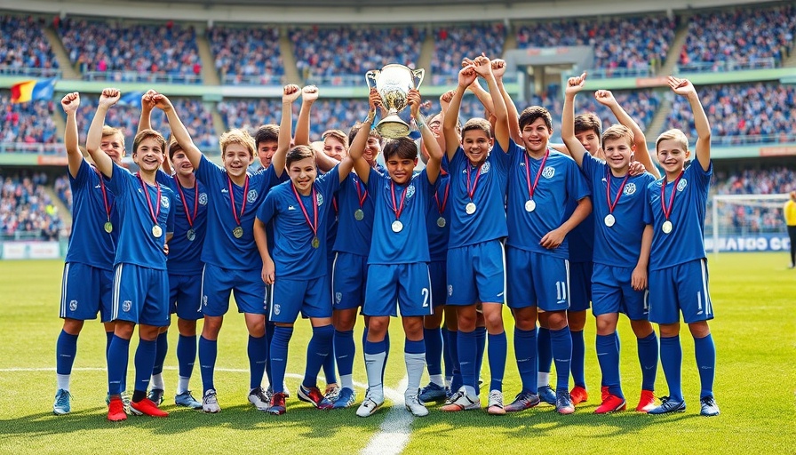 Monmouth Comprehensive School soccer team wins Welsh Schools Cup.