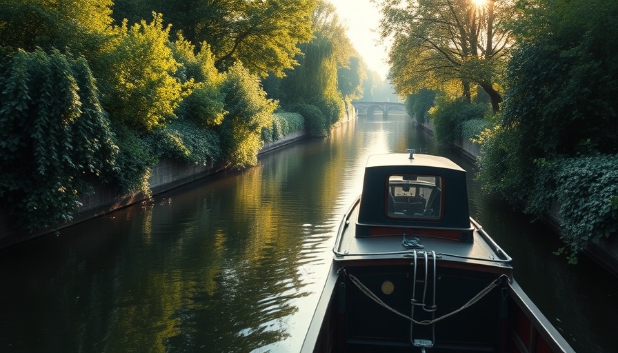 Peaceful boat on Monmouthshire Canal, lush greenery, preserve the canal.