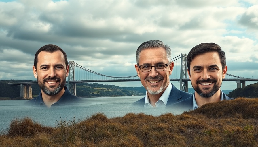 Impact of Severn Bridge weight limit with overlaid portraits.