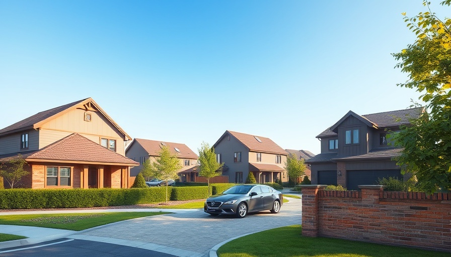 Suburban homes with car on driveway, Abergavenny bungalow approval