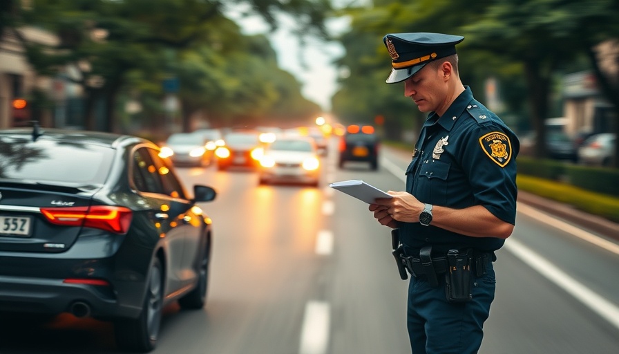 Police officer handling situation, contributing to M4 traffic delays Newport.