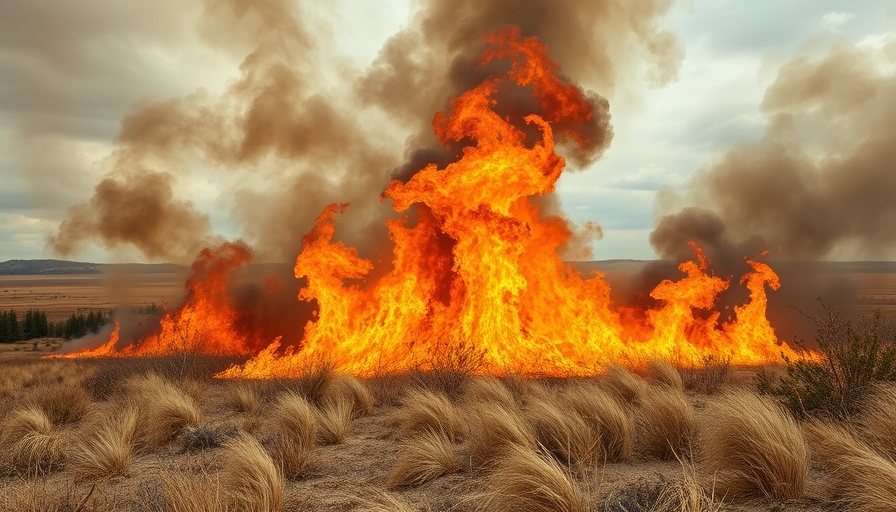 Deliberate wildfire near Abergavenny engulfing dry hillside.