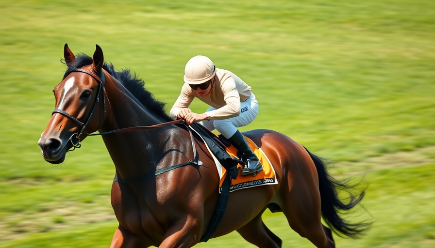 Chepstow Racecourse's tax hike impact shown with racehorse action scene.