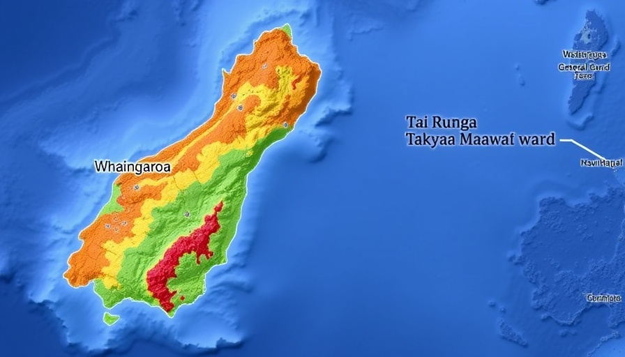 Map of electoral wards for October local govt election