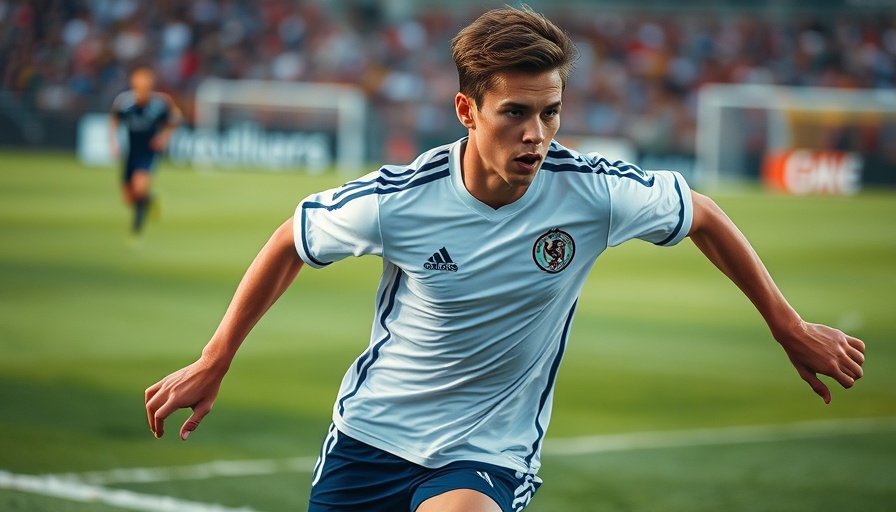 FAW Trophy South Victory: Intense soccer player on the field