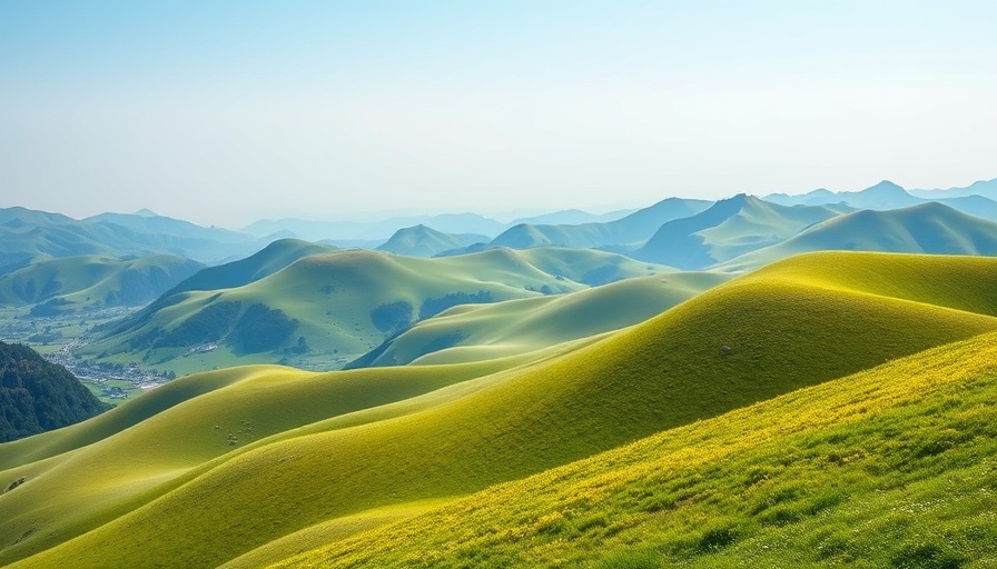 Verdant hills of Powys highlighting landscape for tourism levy impact discussion.