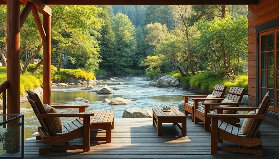 Scenic outdoor seating by riverside path in Monmouthshire.
