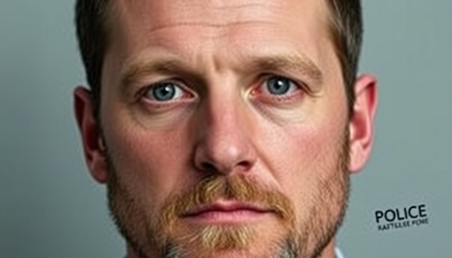 Close-up mugshot with police watermark in corner.