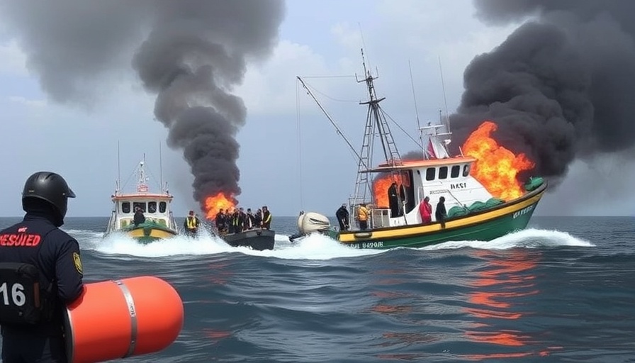 One fisherman reported dead, 16 rescued from burning boat by JDF
