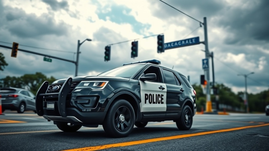 Pembroke Pines double shooting investigation with police SUV at intersection.