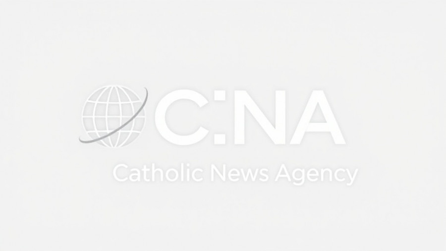Catholic News Agency logo with navigation options.