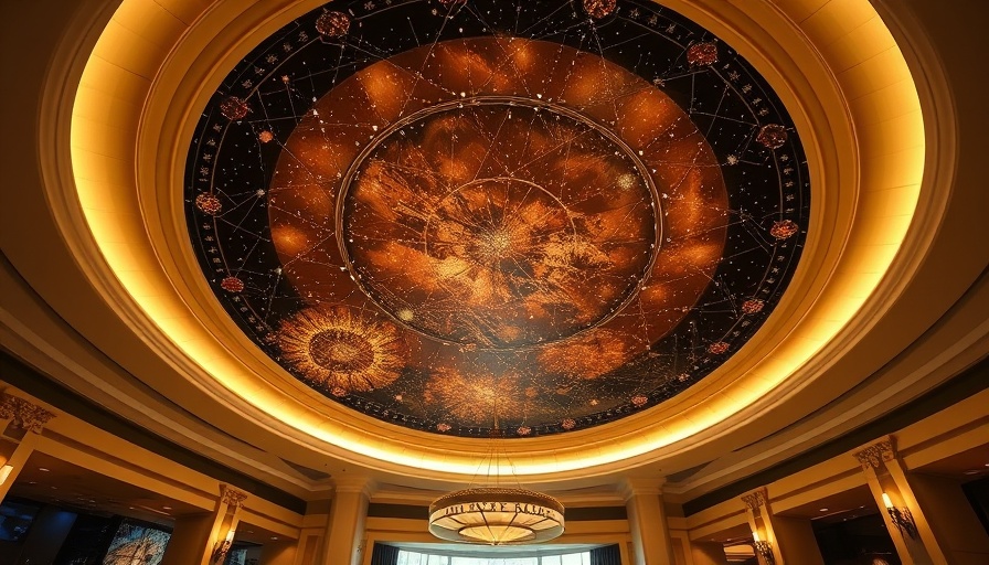Spectacular ceiling design at the Universal Helios Grand Hotel Opening