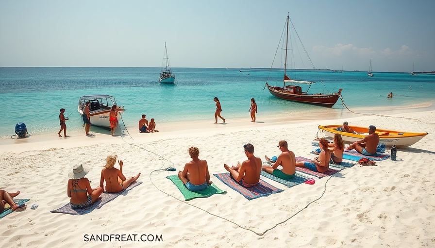 Sandbar Days in Southwest Florida with people and boats.