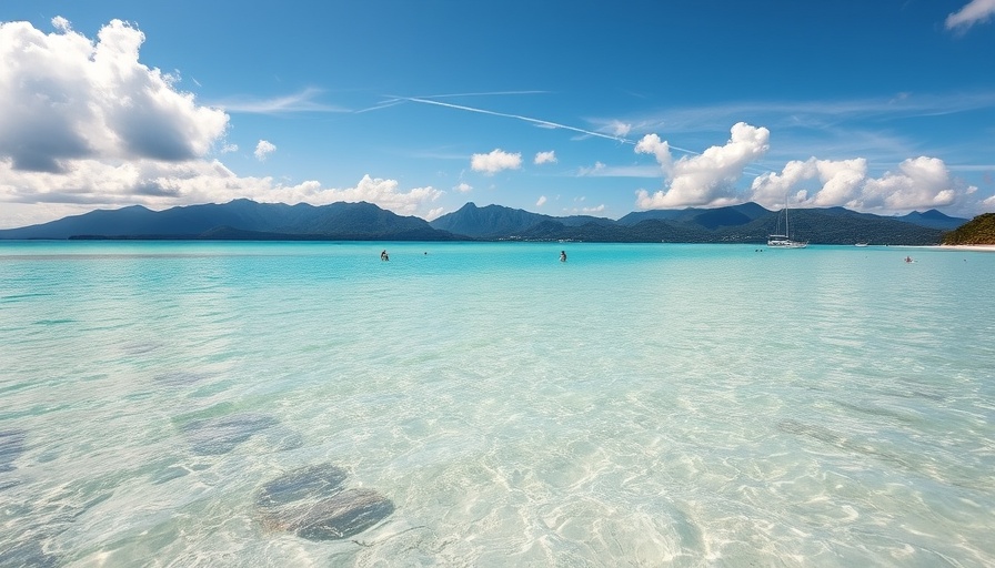 Serene beach scene for snorkeling in Grenada.