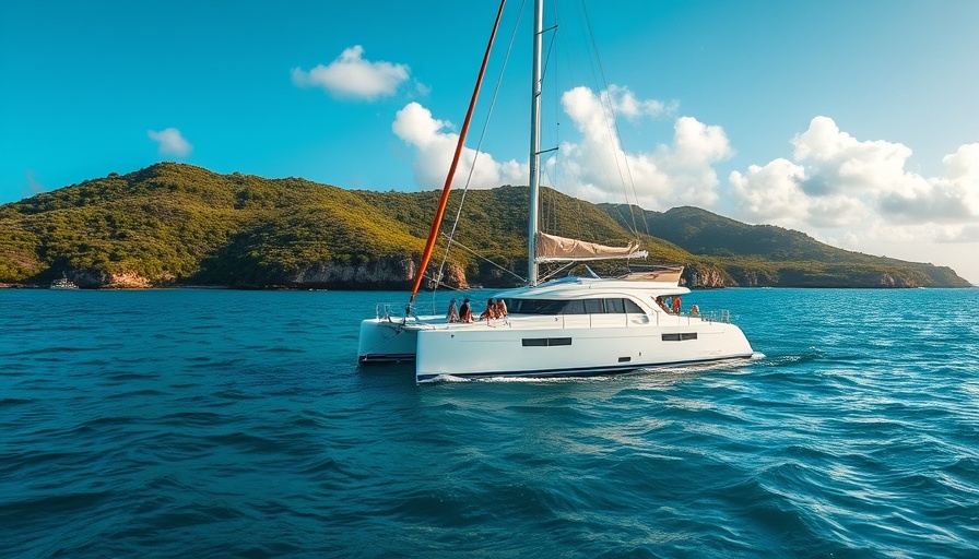 Epic Tours Bonaire brunch snorkel tour catamaran near coast.