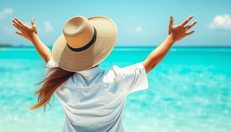 Caribbean Retreat Experience: Joyful person on beach