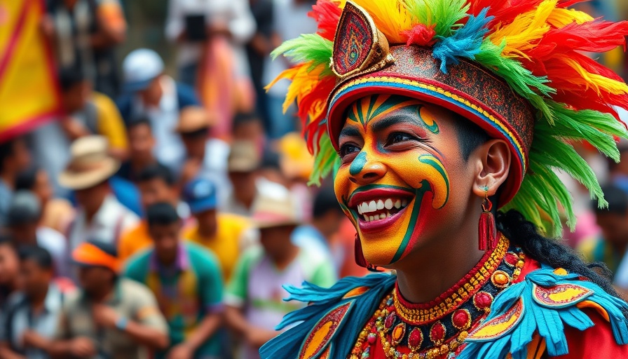 Colorful performer in Caribbean festival March April 2025