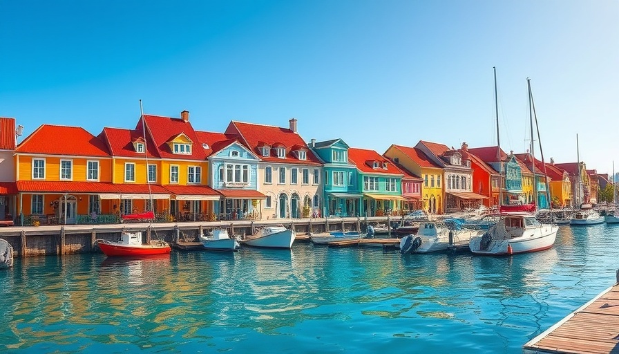 Colorful St. John's Antigua waterfront buildings on bucket list.