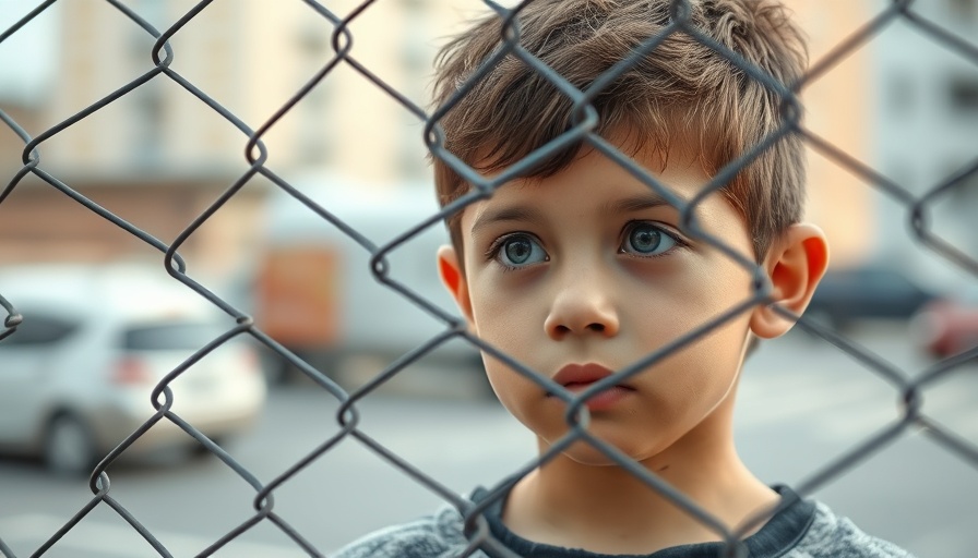Young boy behind a fence reflecting on Amendments to the Child Justice Act.