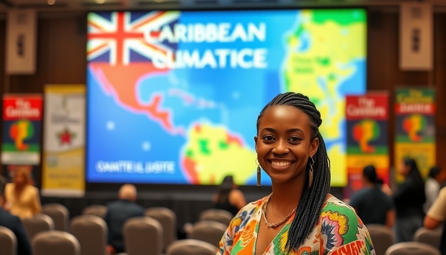 Young woman at Caribbean Climate Justice Project event