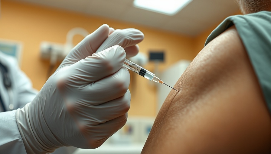 Healthcare professional administering vaccine during Caribbean Vaccination Week.
