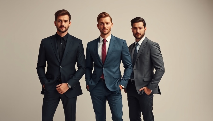 Stylish men in suits representing Hal Reggaeman Anthony's musical journey.