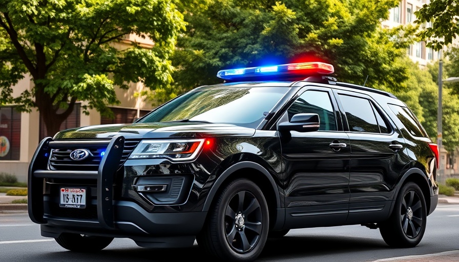 Police SUV parked during Lauderhill shooting investigation.