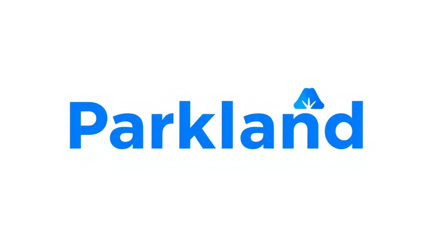 Parkland Corporation logo design in blue on white background
