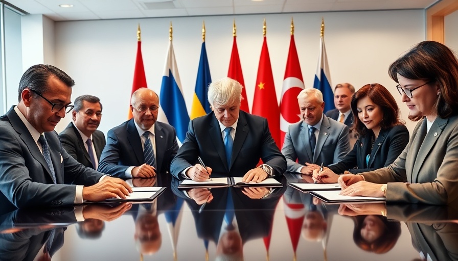 Dominican Republic officials at anti-bribery standard signing ceremony.