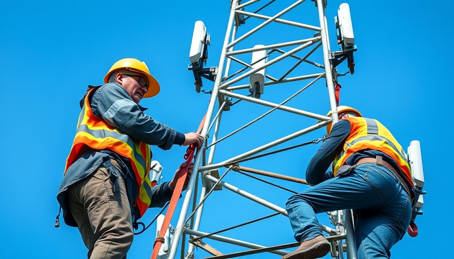 Cuban telecom workers illustrating U.S. blockade's impact on communications.