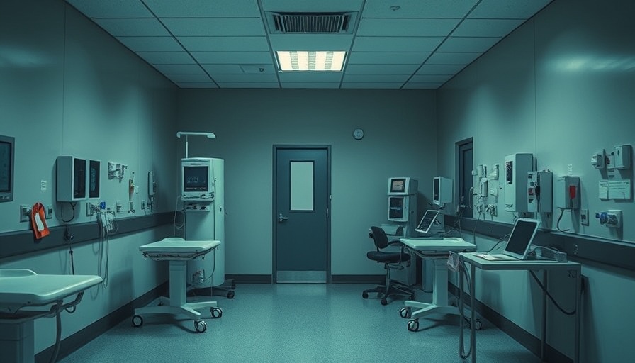 Empty hospital room highlighting healthcare crisis.