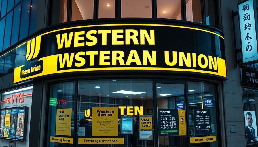 Impact of remittance tax on Caribbean families illustrated by a Western Union storefront at night.