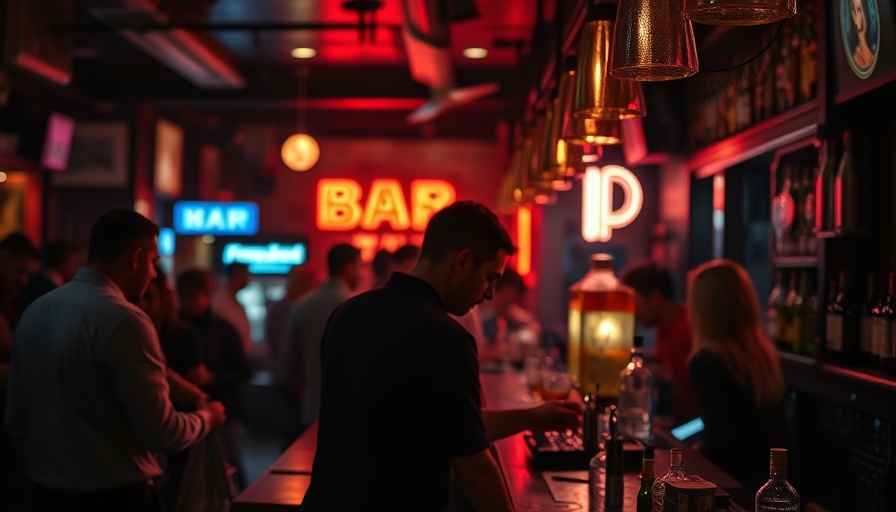 Empty placeholder for St James bartender image.