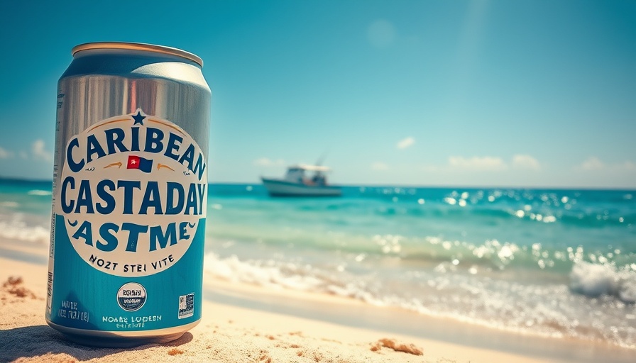 Captiva Island Sandbar Experience with boat and drink can.