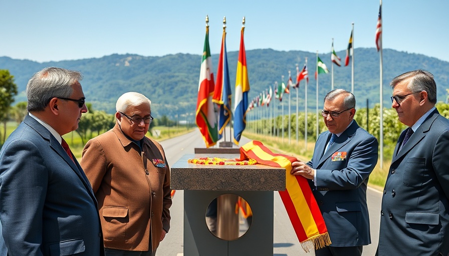 Two officials unveil monument symbolizing China's digital influence in the Global South.