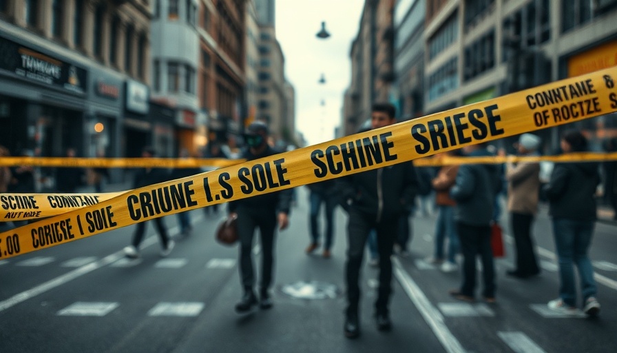 Urban scene highlighting gun violence issue in Jamaica.