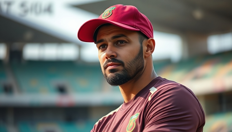 West Indies cricket coach standing confidently in the stadium