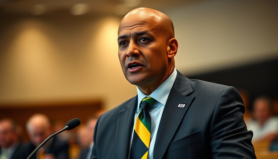 Conference speaker discussing Jamaican diaspora investment policy
