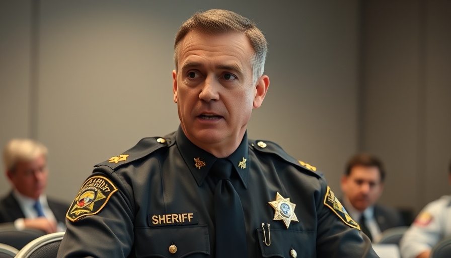 Broward Sheriff addresses disputes in a meeting setting.