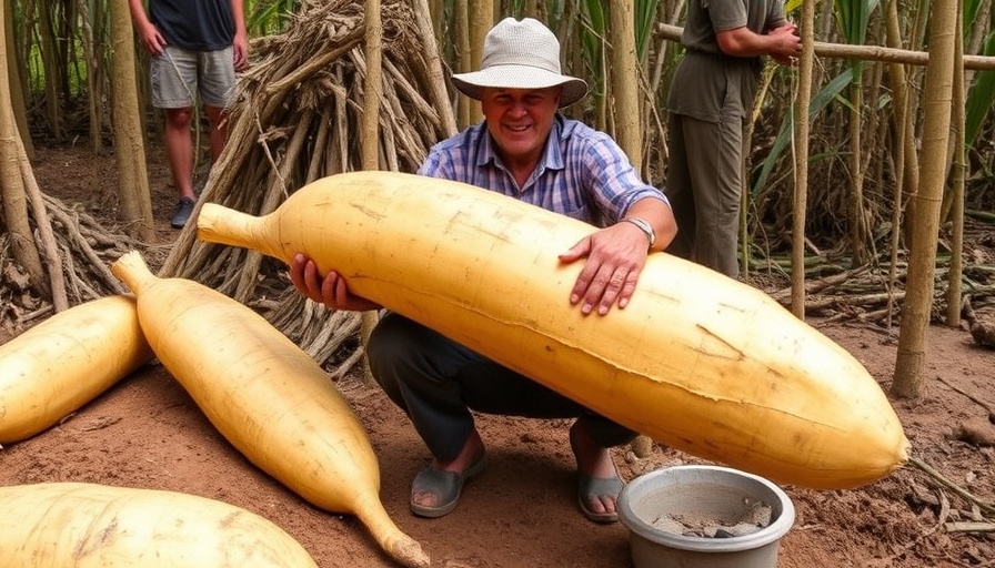 Farmer reaps 100-pound yellow yam