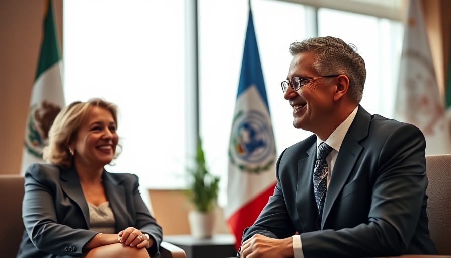 Diplomatic meeting discussing integrating migrants and returnees.