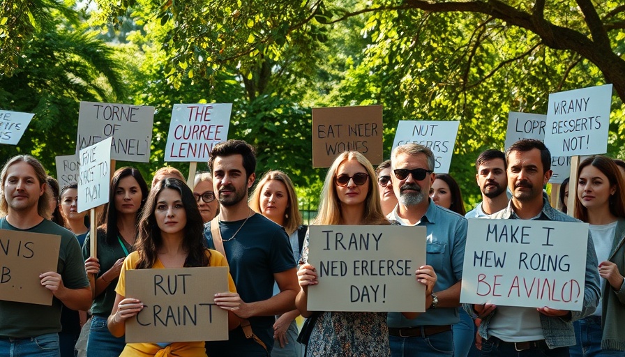 Group with signs for Venezuela demonstrating support outdoors.