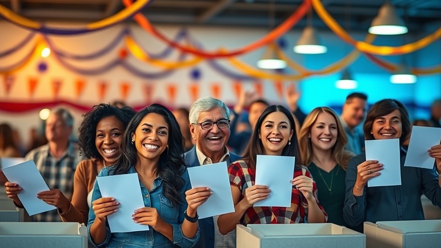Voters united in Trinidad election 2025, showcasing diversity and enthusiasm.