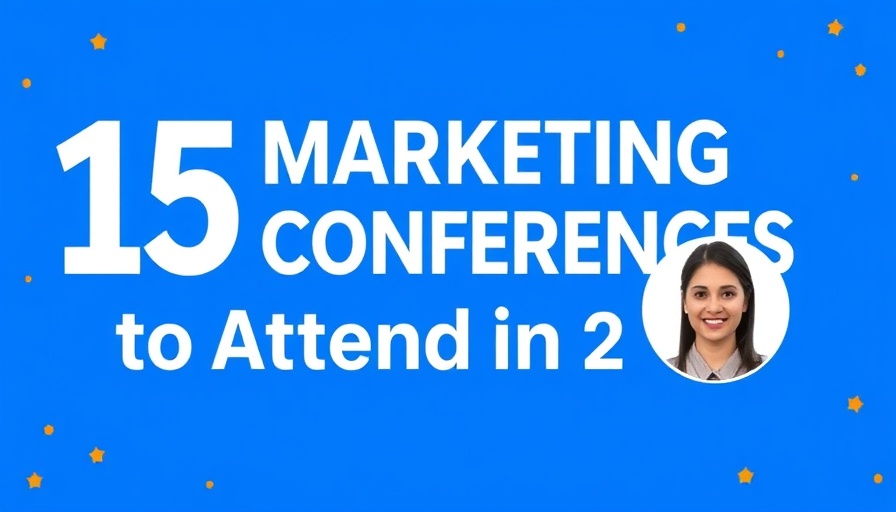 Bold blue banner for 2025 Marketing Conferences