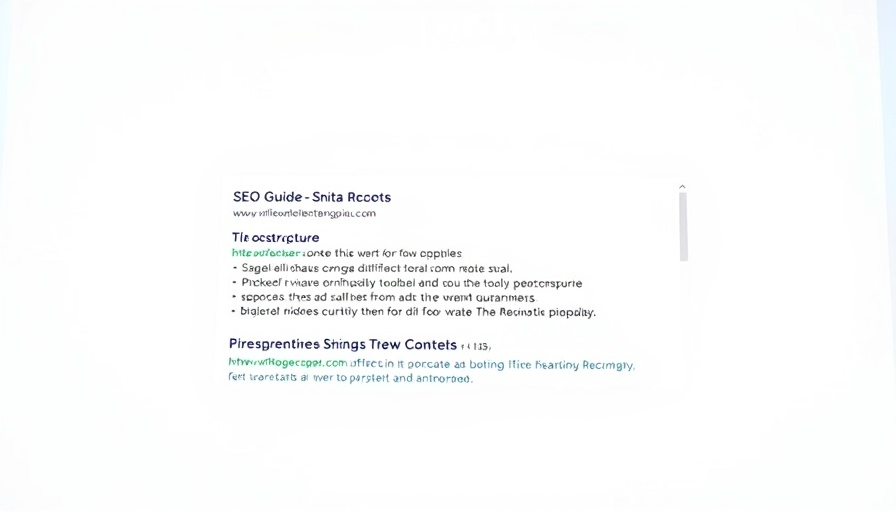 Screenshot showing search result for SEO meta description fix guide.