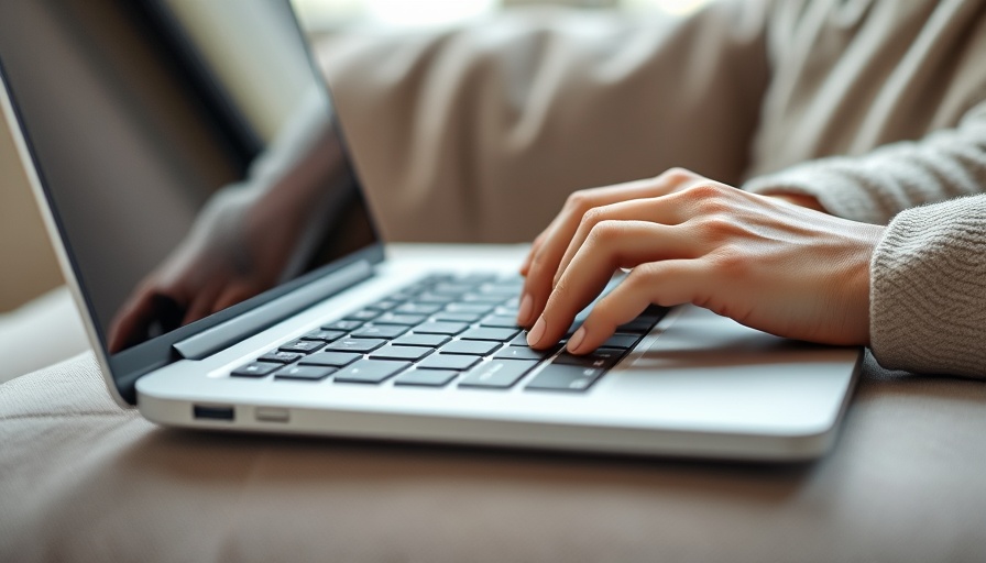 Close-up hands typing on laptop for fast local SEO hacks