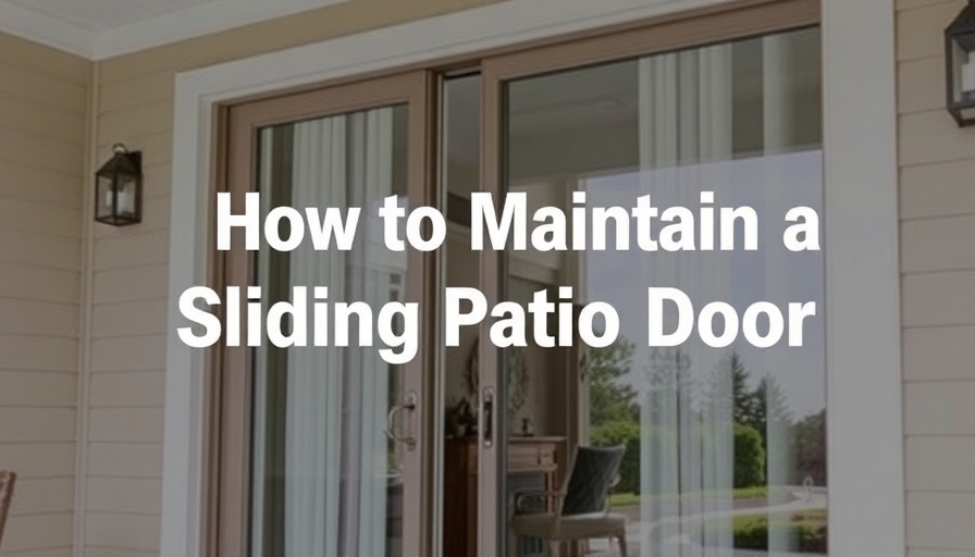 How to Maintain a Sliding Patio Door